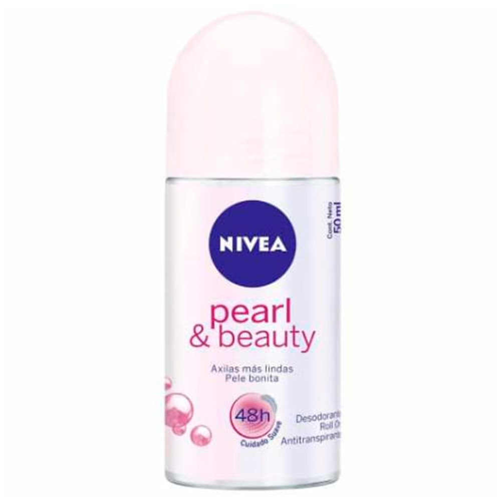 DESODORANTE NIVEA ROLL-ON FEMININO PEARL & BEAUTY 50M