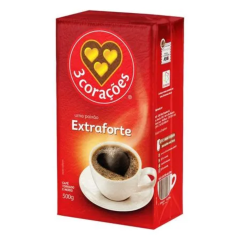 CAFE 3 CORACOES PACOTE EXTRAFORTE 500 GR