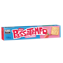 BISCOITO NESTLE PASSATEMPO RECHEIO MORANGO 130G