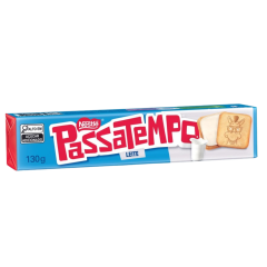 BISCOITO NESTLE PASSATEMPO RECHEADO LEITE 130GR