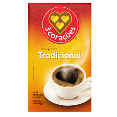CAFE 3 CORACOES VACUO TRADICIONAL 250G