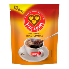 CAFE 3 CORACOES SOLUV TRADIC REFIL 50GR