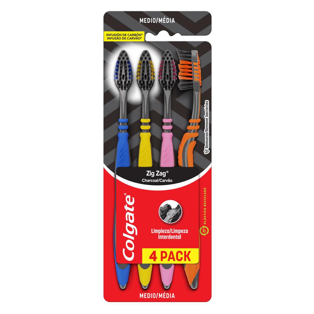 ESC DENT COLGATE ZIG ZAG CARVAO 4PACK