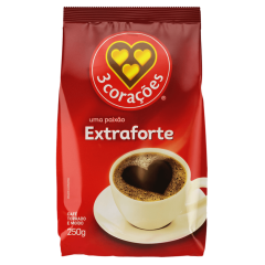 CAFE 3 CORACOES PACOTE EXTRAFORTE 250 GR