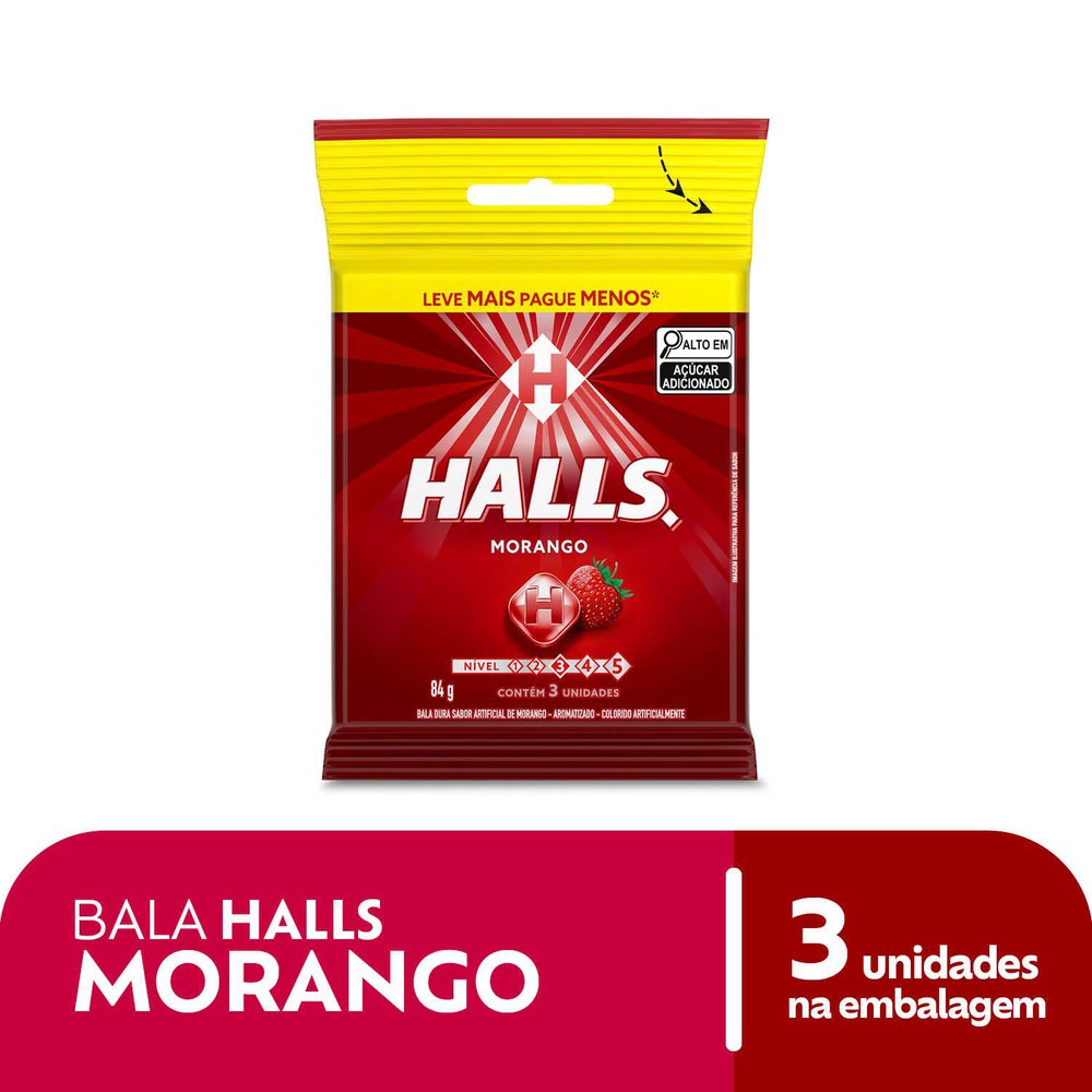 DROPS HALLS BAG MORANGO 84GR