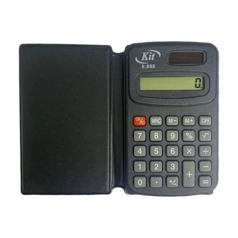 CALCULADORA BOLSO KIT 8 DIGITOS BATERIA R888