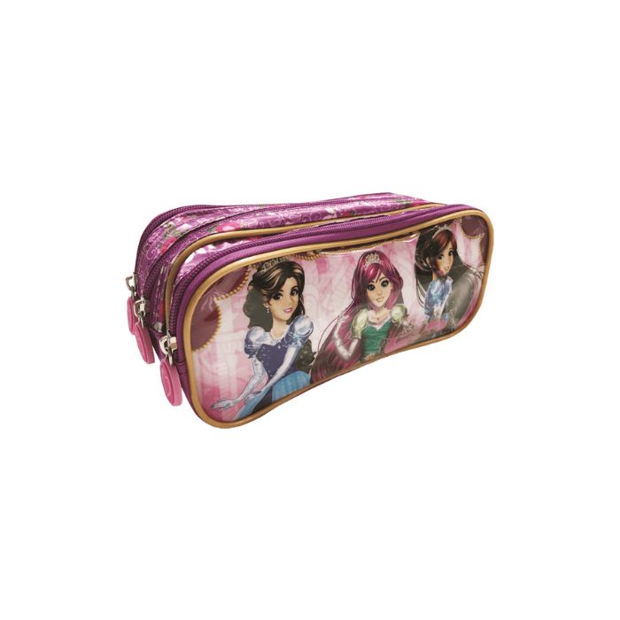 ESTOJO PORTA OBJETO KIT SIMPLES PRINCESS INFANTIL 