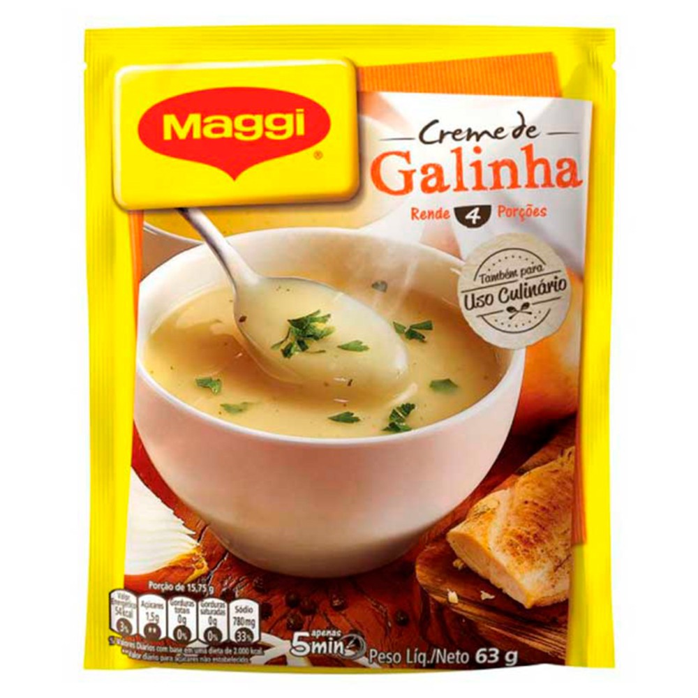 SOPA MAGGI CREME GALINHA 63GR