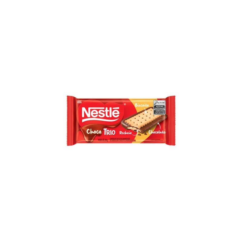 BISCOITO NESTLE CHOCOTRIO AMENDOIM 90GR