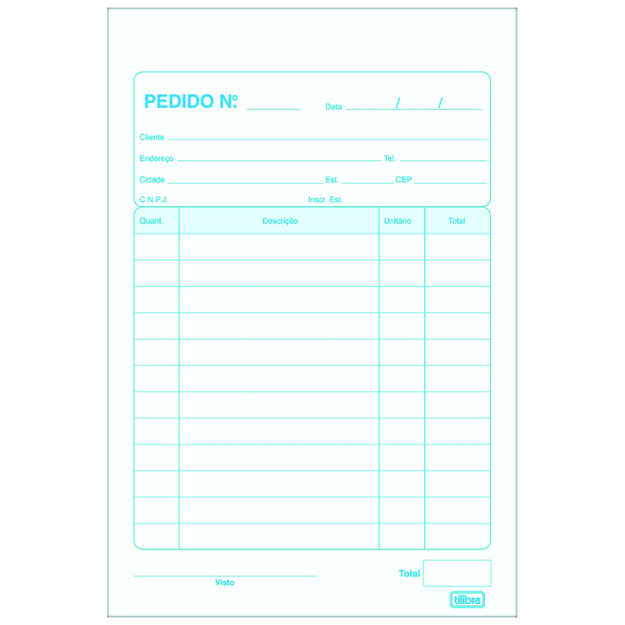 BLOCO PEDIDO TILIB 1/32 PEQ 50FLS