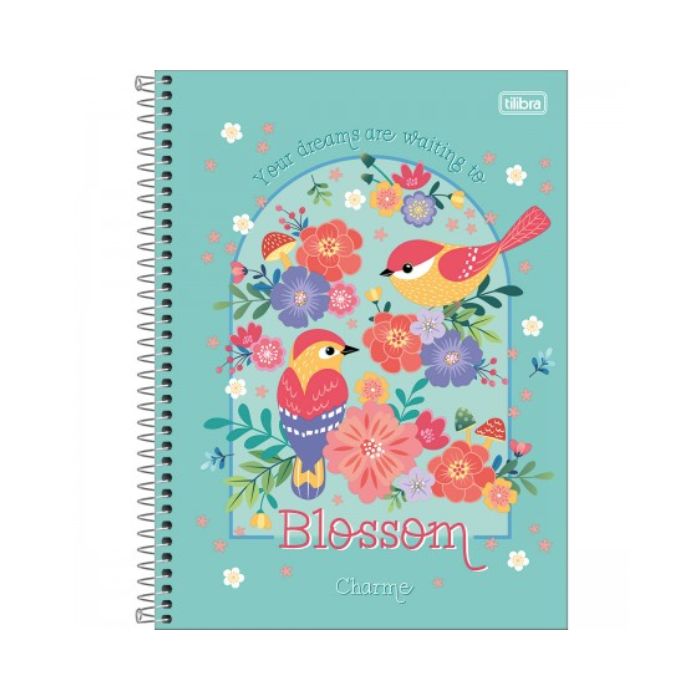 CADERNO TILIBRA CAPA DURA UNIVERSITARIO CHARME 10 MATERIAS 160 FOLHAS 