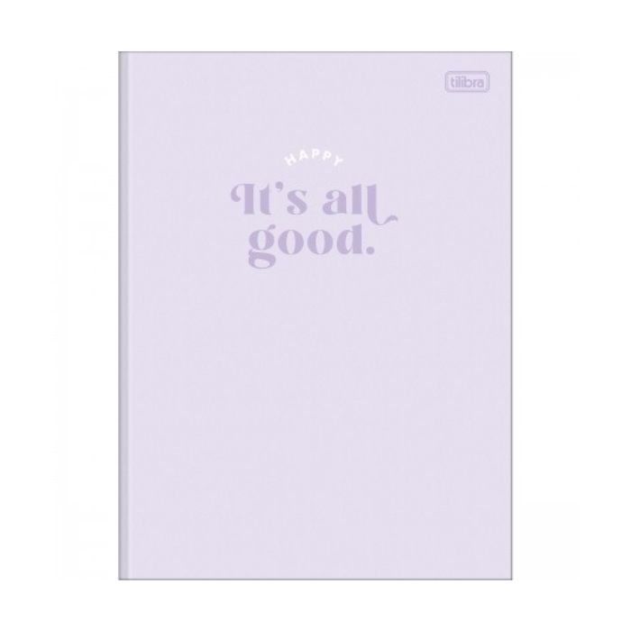 CADERNO TILIBRA CAPA DURA COSTURADO UNIVERSITARIO HAPPY 48 FOLHAS