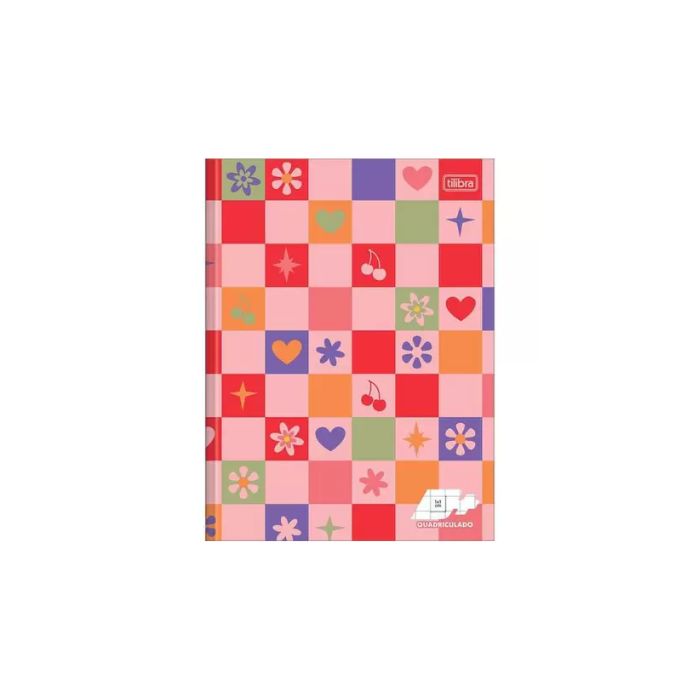 CADERNO TILIBRA CAPA DURA COSTURADO D+ QUADRICULADO 1.0 40 FOLHAS