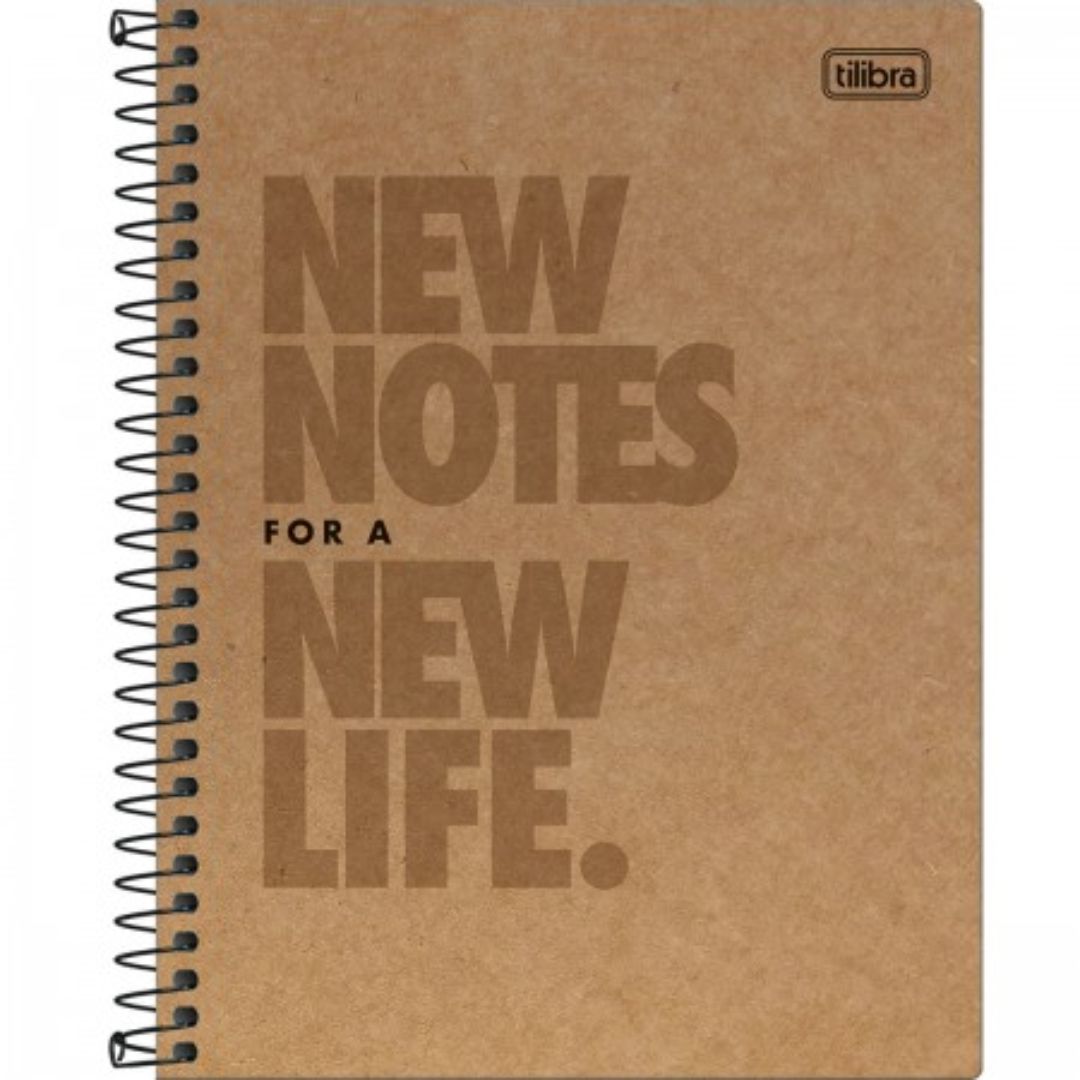 CADERNO TILIBRA CAPA DURA COLEGIAL KRAFTWORK 1 MATERIA 80 FOLHAS