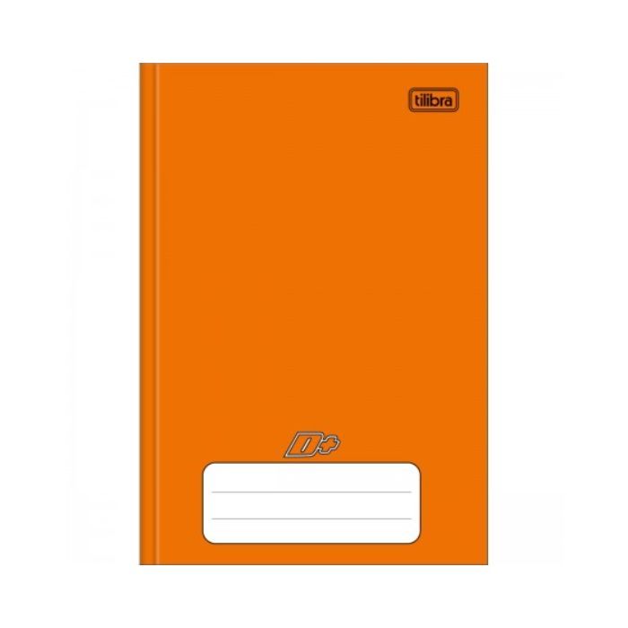 CADERNO TILIBRA CAPA DURA COSTURADO 1/4 D+ LARANJA 48 FOLHAS