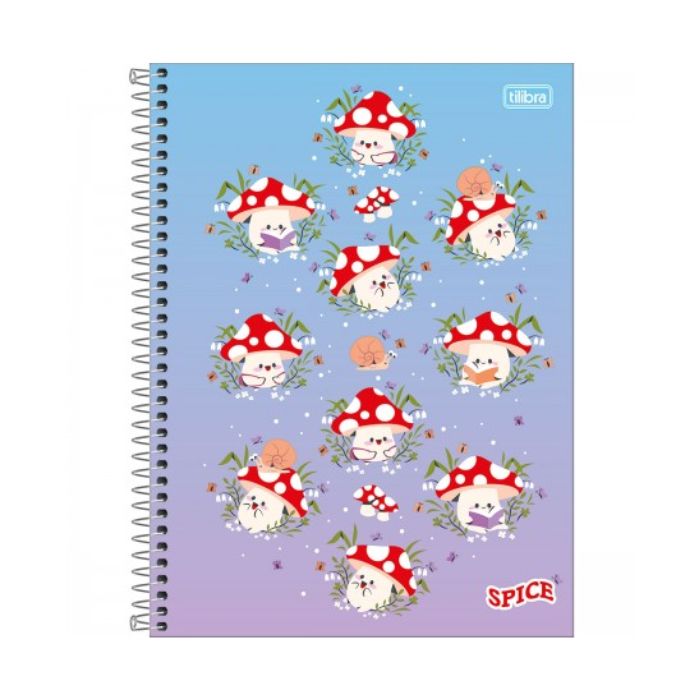 CADERNO TILIBRA CAPA DURA UNIVERSITARIO SPICE FEMININO 10 MATERIAS 160 FOLHAS