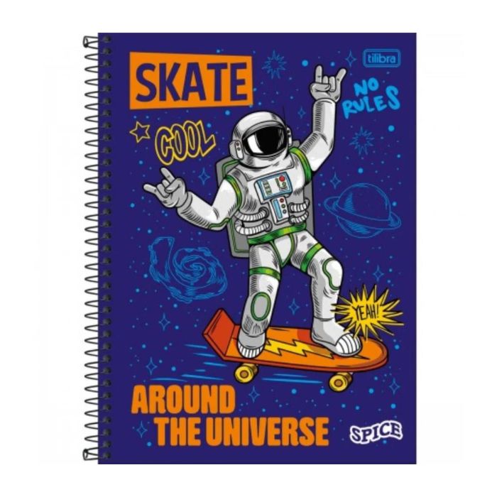 CADERNO TILIBRA CAPA DURA UNIVERSITARIO SPICE MASCULINO 10 MATERIAS 160 FOLHAS