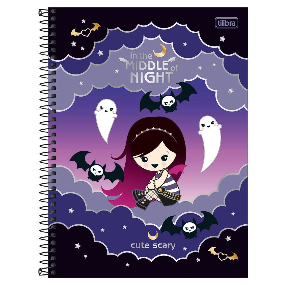 CADERNO TILIBRA CAPA DURA UNIVERSITARIO PLUSH POISON 1 MATERIA 80 FOLHAS