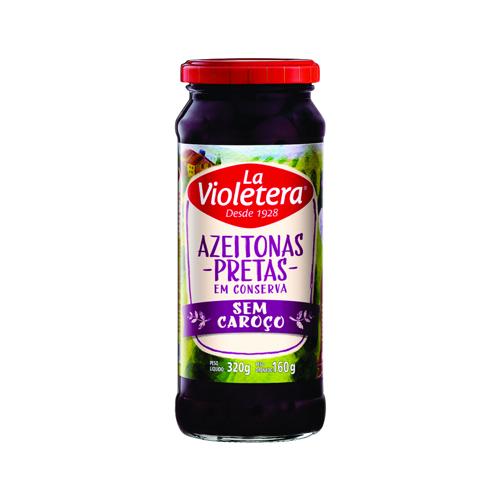 AZEITONA PRETA LA VIOLETERA S/CAROCO 160GR