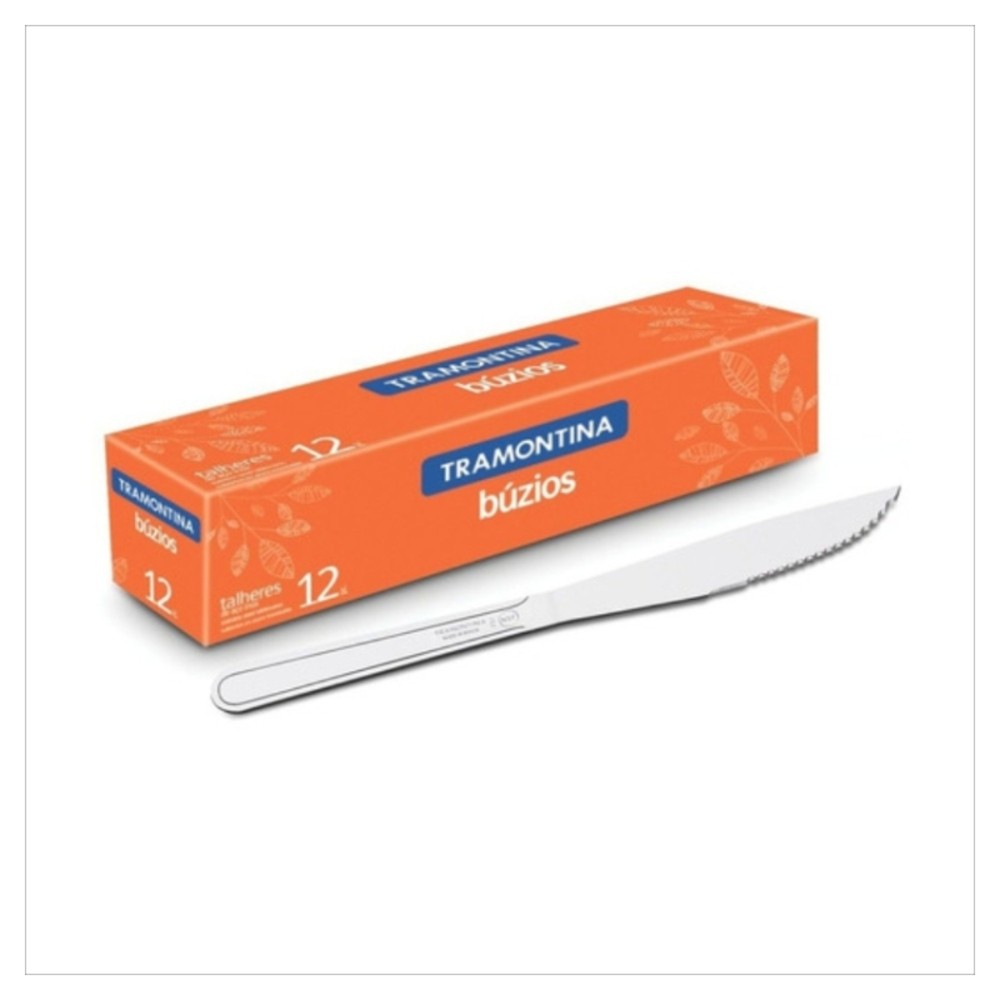 FACA TRAMONTINA CHURRASCO INOX 4 BUZIOS 12UN