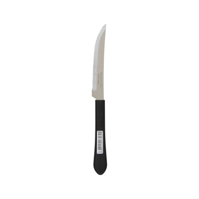 FACA TRAMON CHURRASCO INOX 4 LEME PTA SM