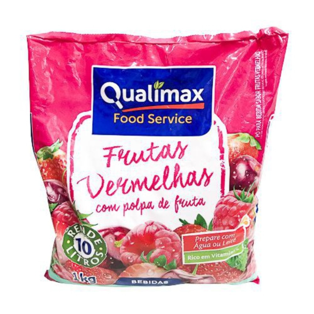 REFRESCO PO QUALIMAX FRUTAS VERMELHAS 1KG