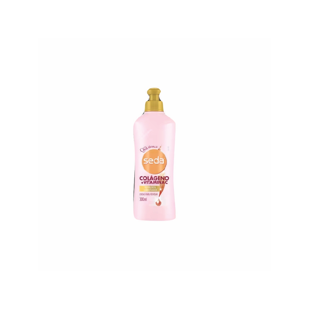 CREME CABELOS PARA PENTEAR SEDA COLAGENO E VITAMINA C 300ML