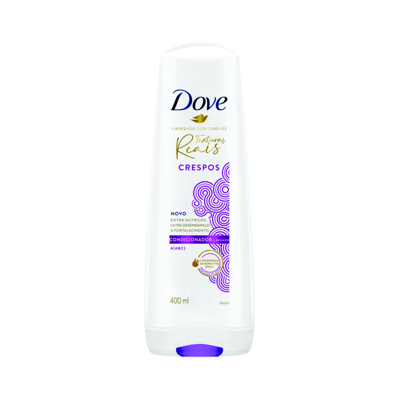CONDICIONADOR DOVE TEXTURAS REAIS CRESPO 400 ML