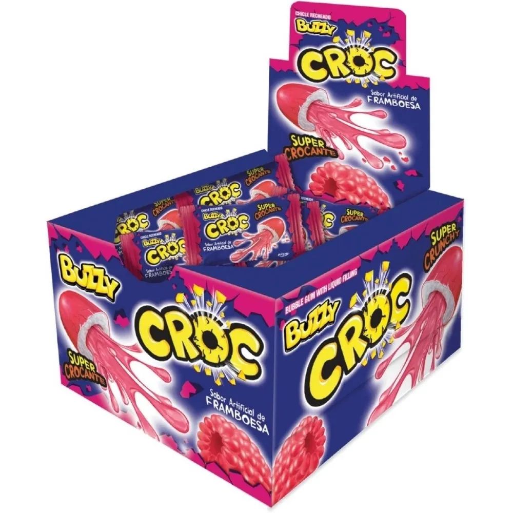 CHICLE BUZZY CROC FRAMBOESA