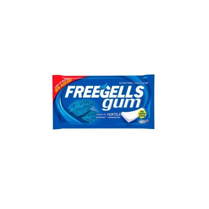 CHICLE FREEGELLS GUM HORTELA S/ACUCAR 8G