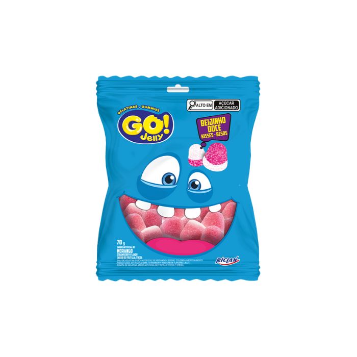 BALA GELATINA GO JELLY BEIJ DOCE MOR 70G