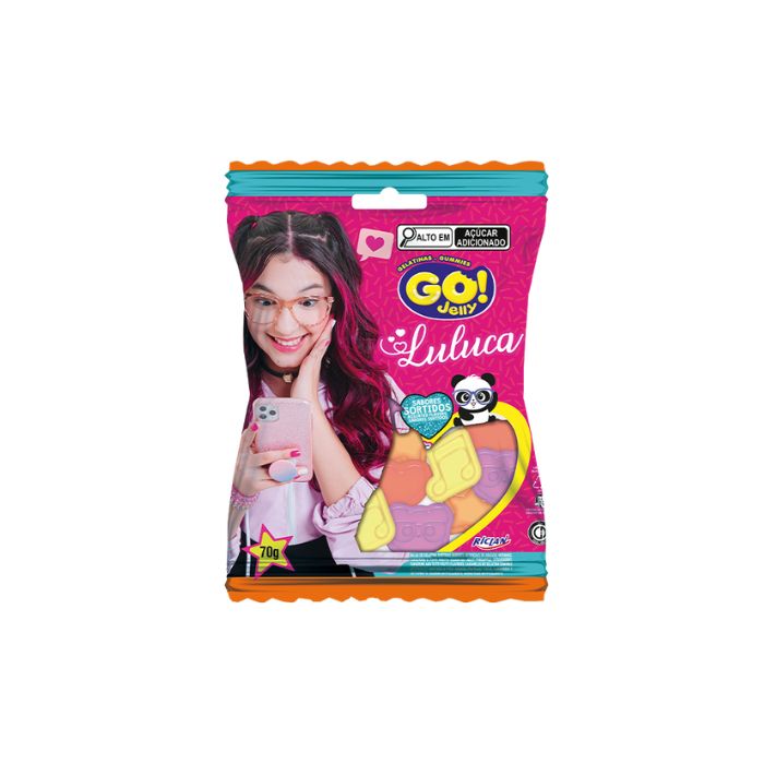 BALA GELATINA GO JELLY LULUCA SORT 70GR