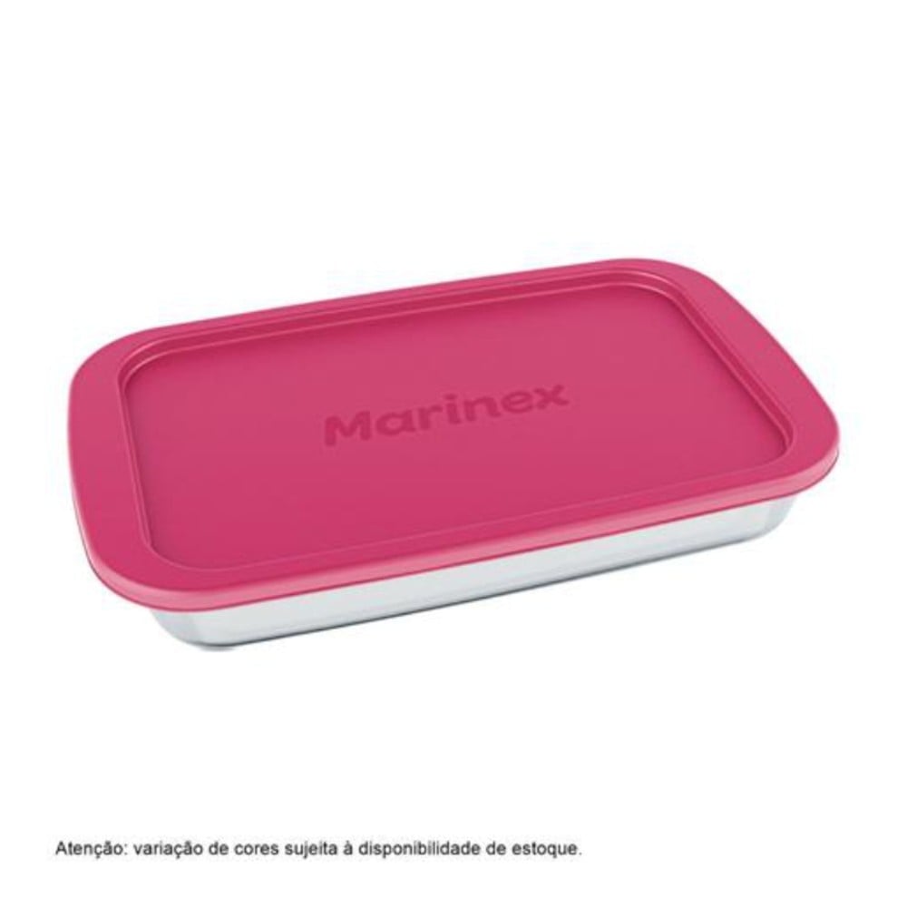 ASSADEIRA MARINEX RETANGULAR MEDIA C/ TAMPA COLOR 2,2L