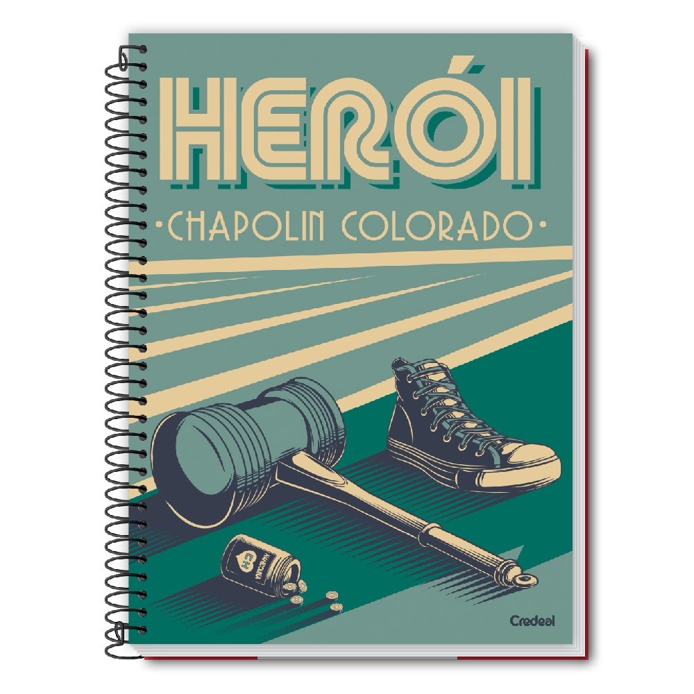 CADERNO CREDEAL CAPA DURA UNIVERSITARIO CHAVES 1M 80 FOLHAS