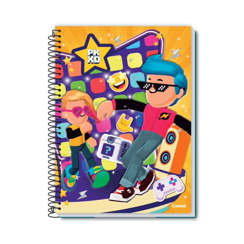 CADERNO CREDEAL CAPA DURA UNIVERSITARIO PK XD 10 MATERIAS 160 FOLHAS