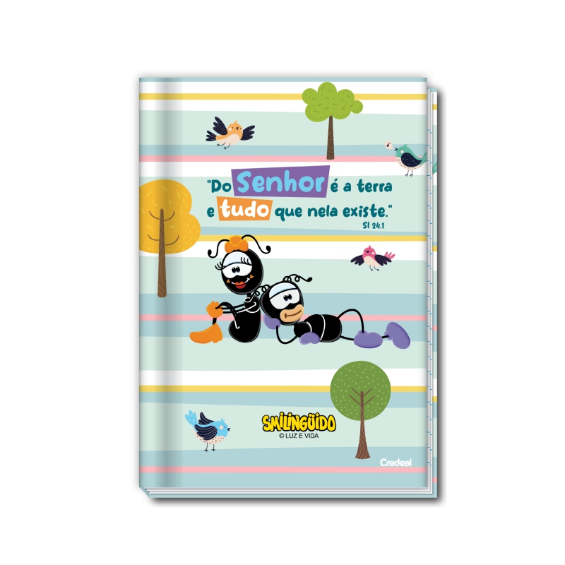 CADERNO CREDEAL CAPA DURA UNIVERSITARIO COSTURADO SMILINGUIDO 80 FOLHAS