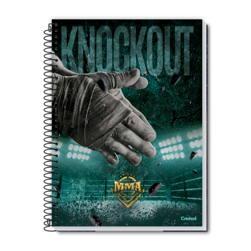 CADERNO CREDEAL CAPA DURA UNIVERSITARIO MMA 12 MATERIAS 192 FOLHAS