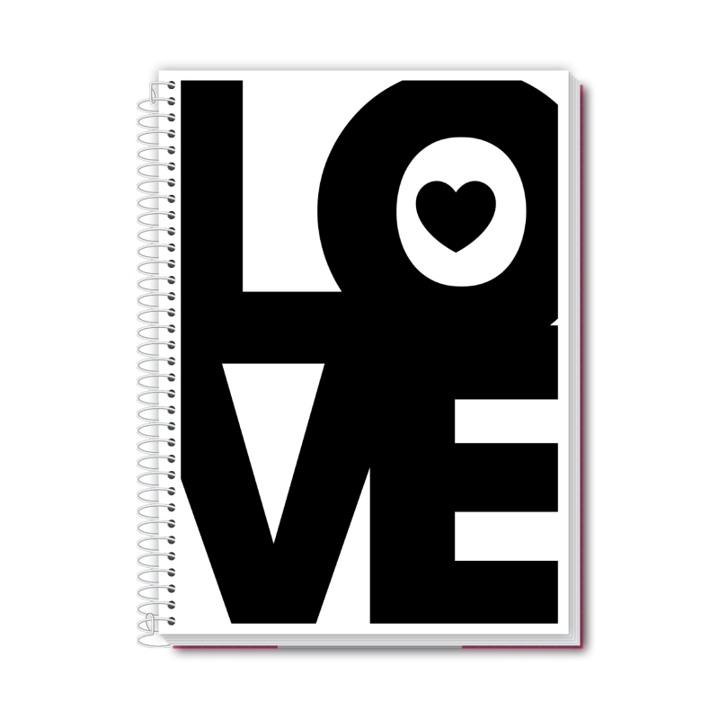 CADERNO CREDEAL CAPA DURA UNIVERSITARIO LOVE 16 MATERIAS 320 FOLHAS