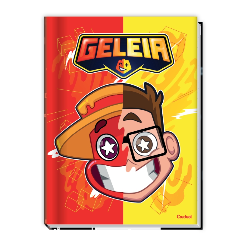 CADERNO CREDEAL CAPA DURA UNIVERSITARIO GELEIA E ROBIN 10 MATERIAS 160 FOLHAS
