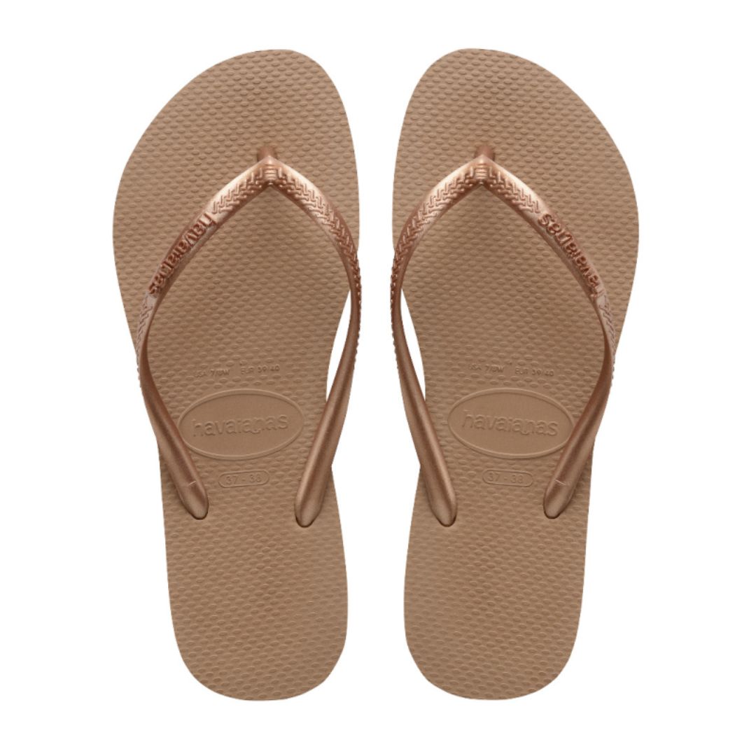 SANDALIA HAVAIANA SLIM FC ROSE GOLD 35/36