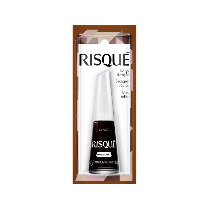 ESMALTE CREMOSO MARROMVILHOSO RISQUÉ BLISTER 8ML