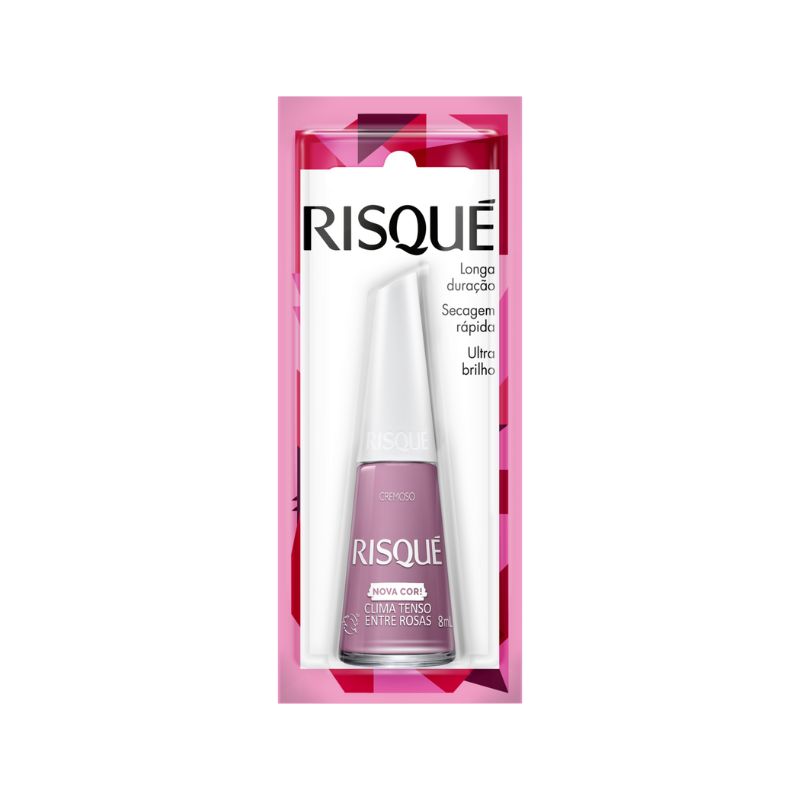 ESMALTE CREMOSO CLIMA TENSO ENTRE ROSAS RISQUÉ BLISTER 8ML