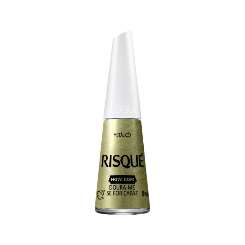 ESMALTE METÁLICO DOURA-ME SE FOR CAPAZ RISQUÉ FRASCO 8ML