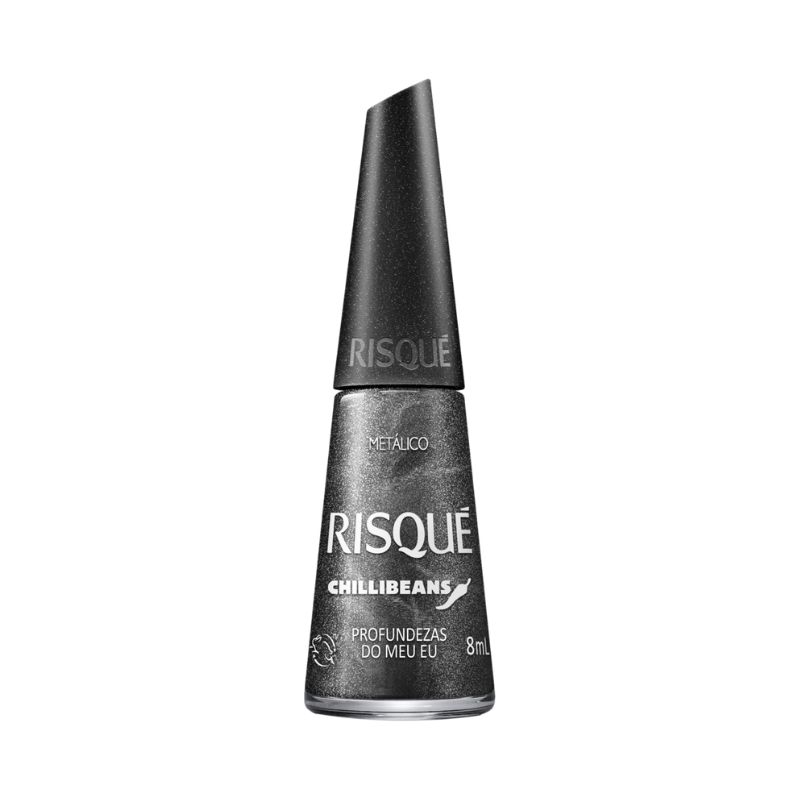 ESMALTE METÁLICO PROFUNDEZAS DO MEU EU RISQUÉ CHILLI BEANS FRASCO 8ML