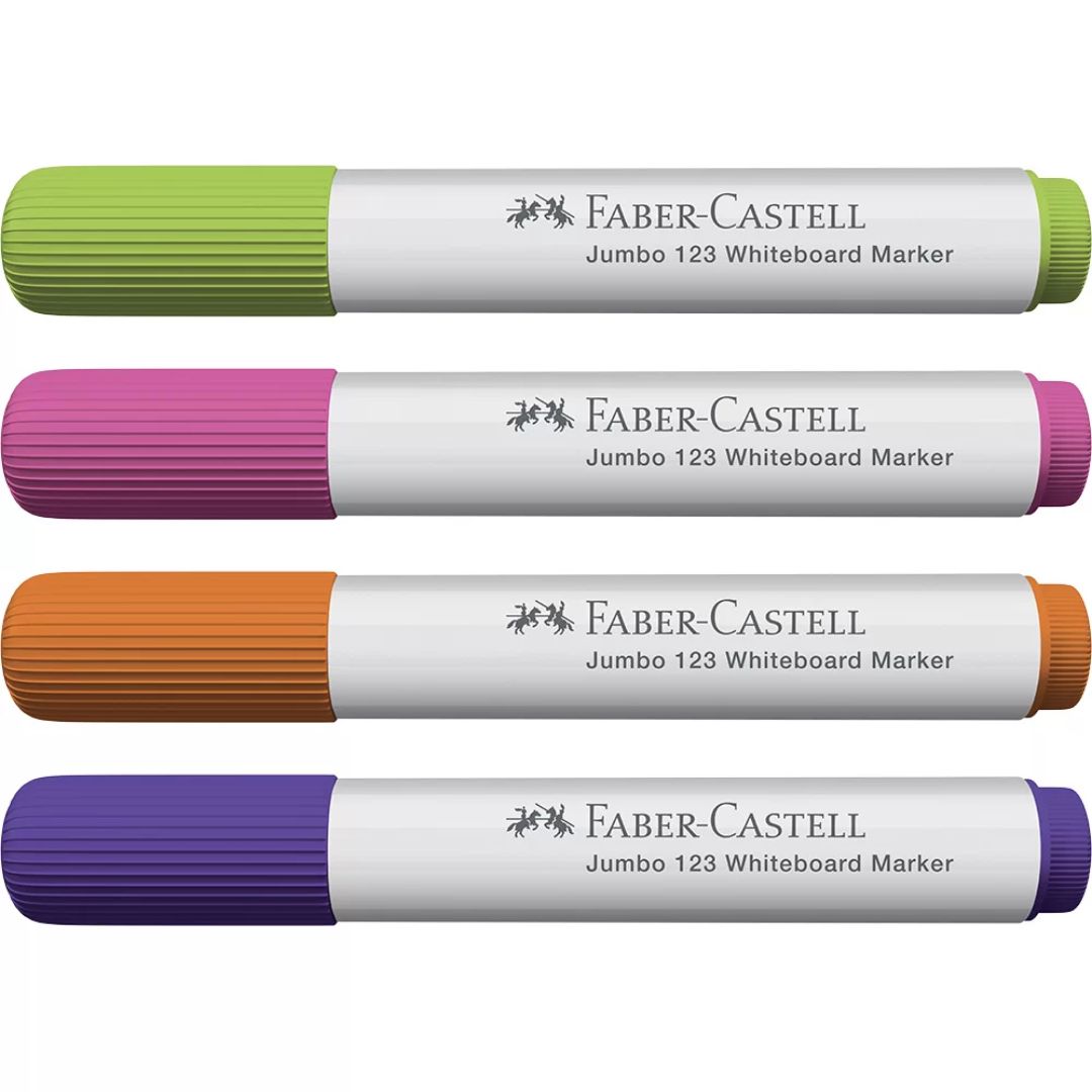 MARCADOR QUADRO BRANCO FABER CASTEL 4 CORES