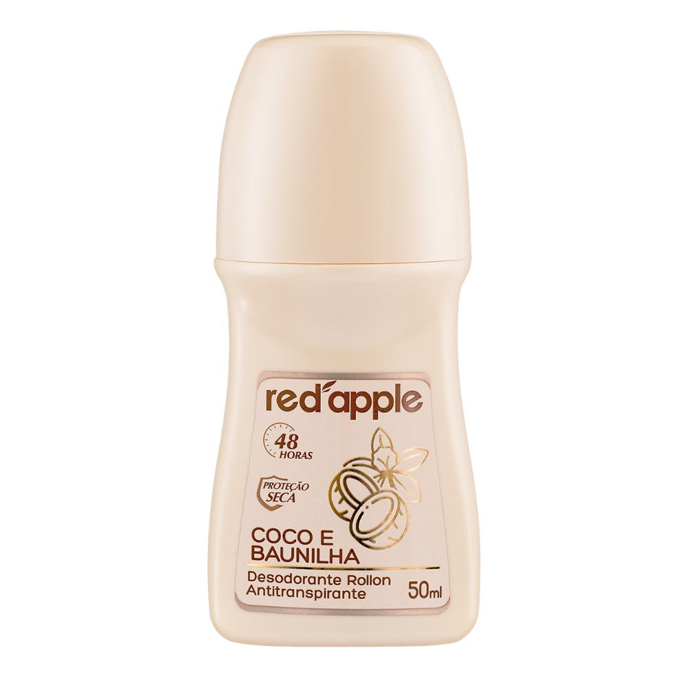 DESODORANTE RED APPLE ROLL-ON COCO BAUNILHA 50 ML
