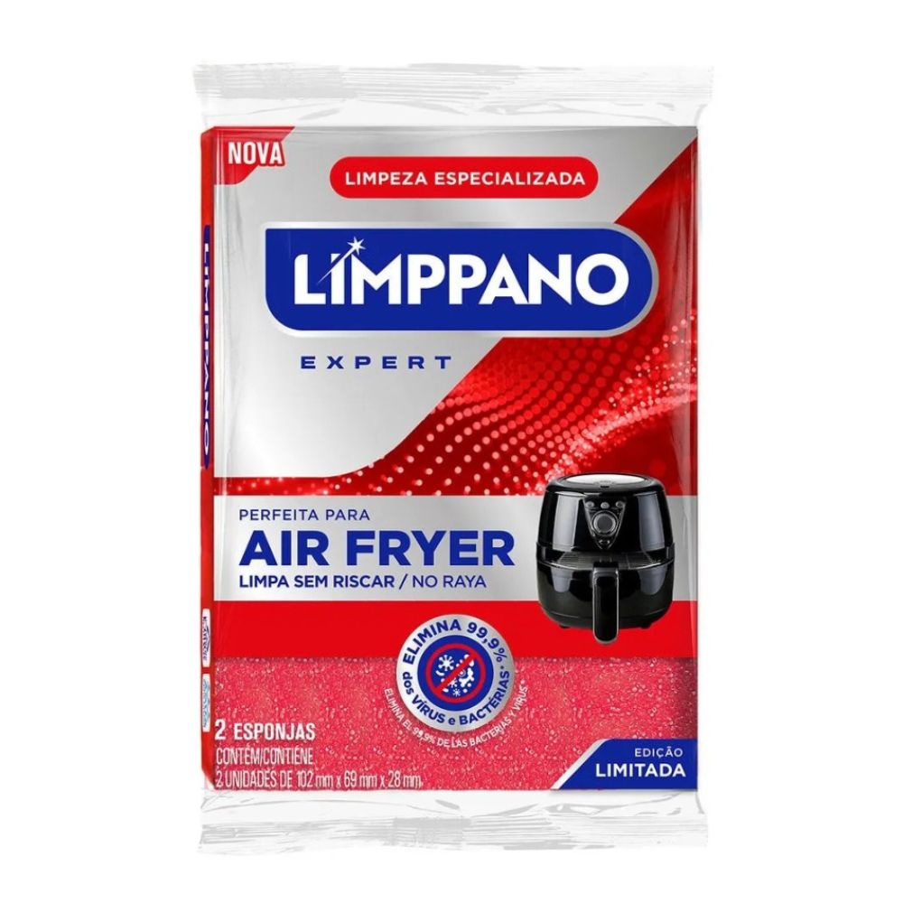 ESPONJA LIMPPANO ANTIADERENTE AIR FRYER COM 2UN