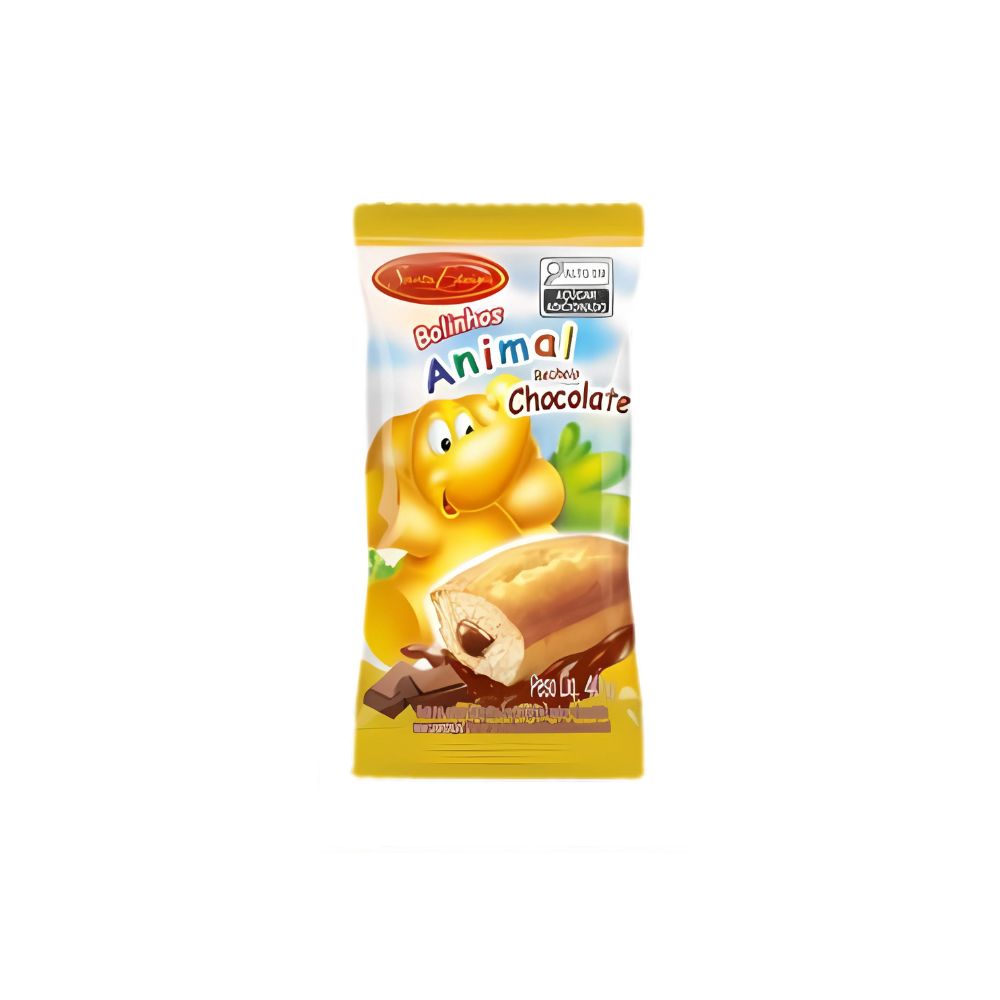 BOLINHO SANTA EDWIGES ANIMAL  BAUNILHA CHOCOLATE 40GR