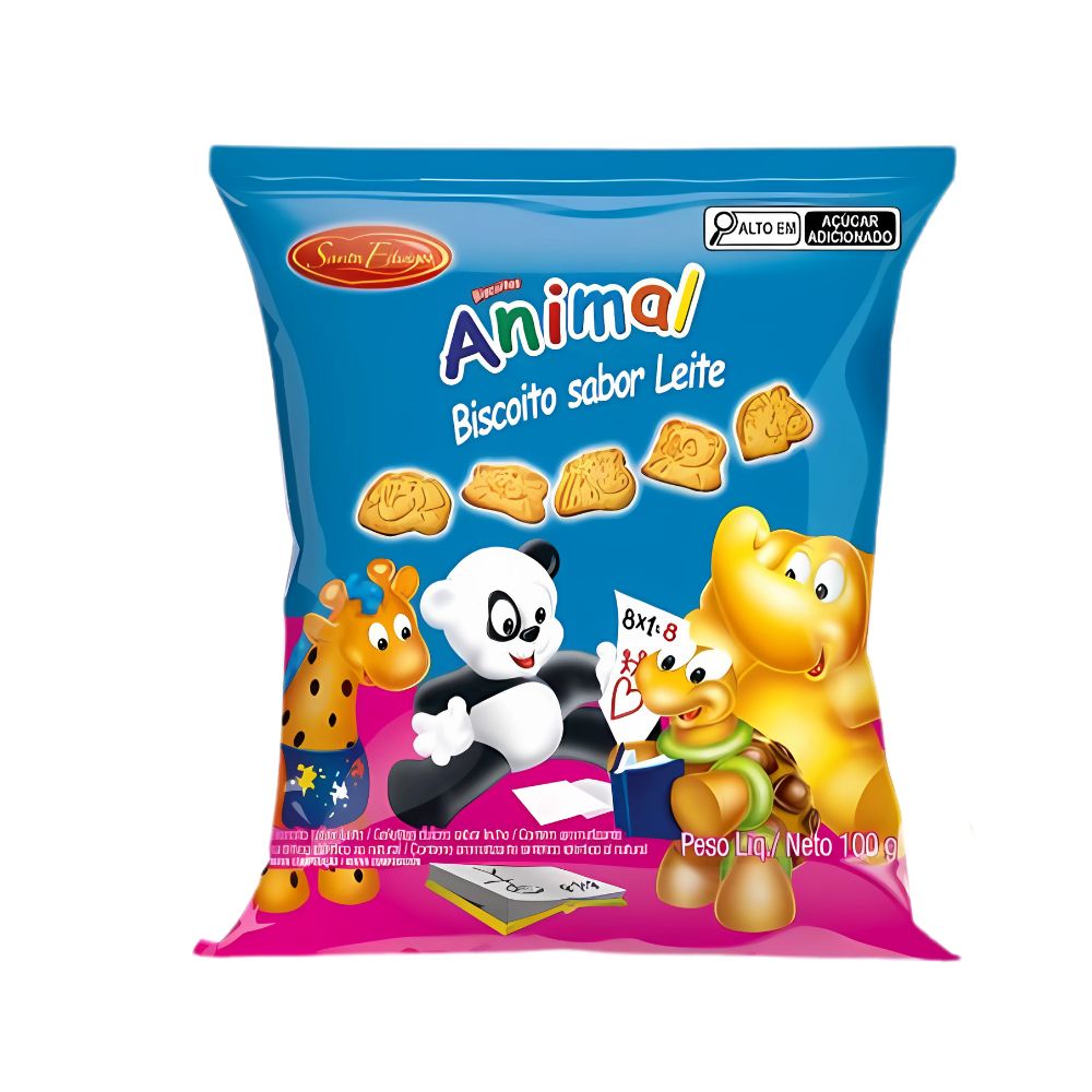 BISC SANTA EDWIGES ANIMAL LEITE 100GR