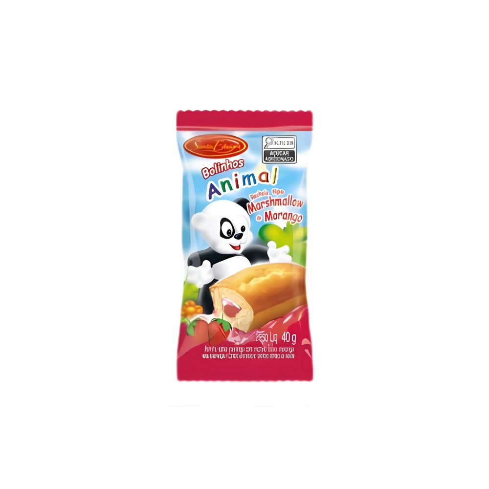 BOLINHO SANTA EDWIGES ANIMAL  MORANGO MARSHMALLOW 40GR
